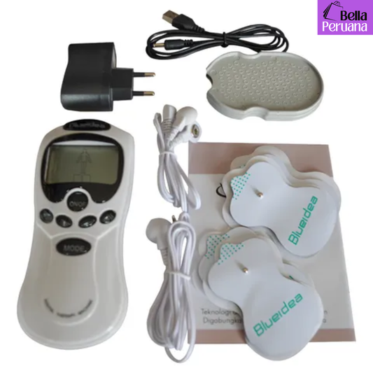 ELECTROESTIMULADOR 4 PARCHES TENS MULTIFUNCIONAL