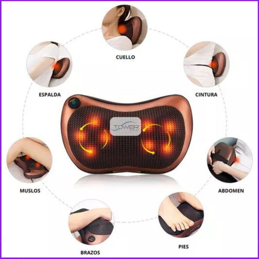 MASAJEADOR DE CUELLO Y ESPALDA CON INFRARROJO (multifuncional)