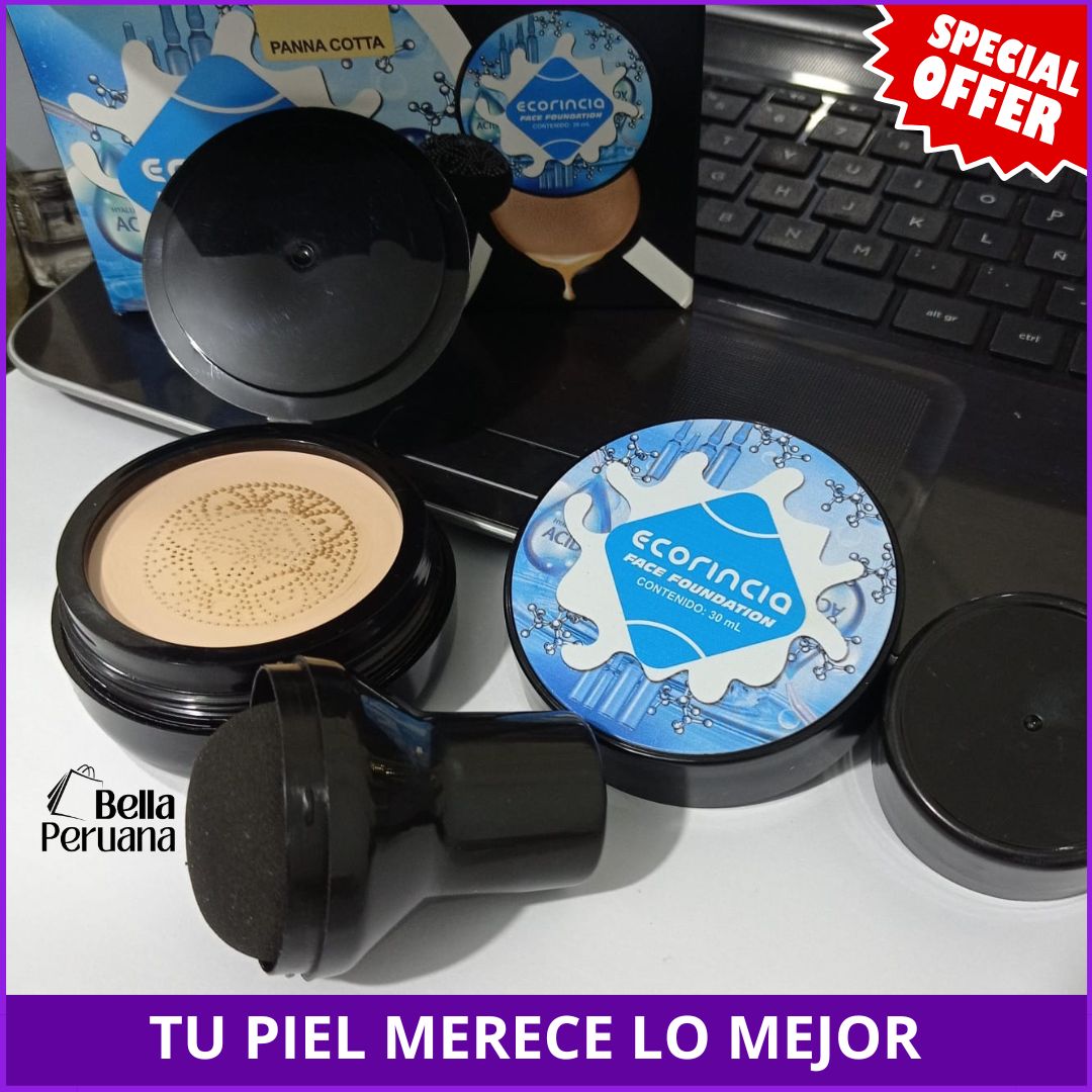 BASE DE MAQUILLAJE DE ALTA COBERTURA - A PRUEBA DE AGUA